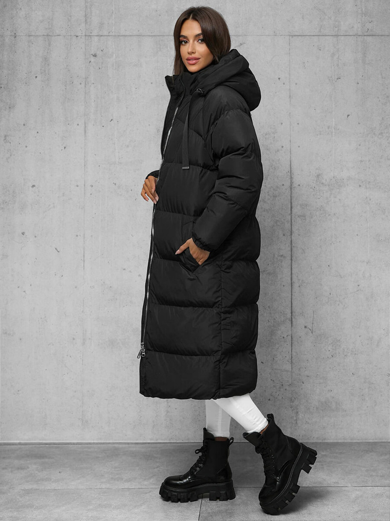 Juoda moteriška striukė OZONEE JS/5M3163/392Z