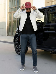 Tamsiai-mėlyni vyriški džinsai OZONEE O/JK2895AZ