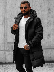 Juodi vyriška žieminė striukė OZONEE O/M799