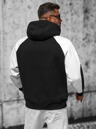 Juoda džemperis su gobtuvu OZONEE O/SWE23037