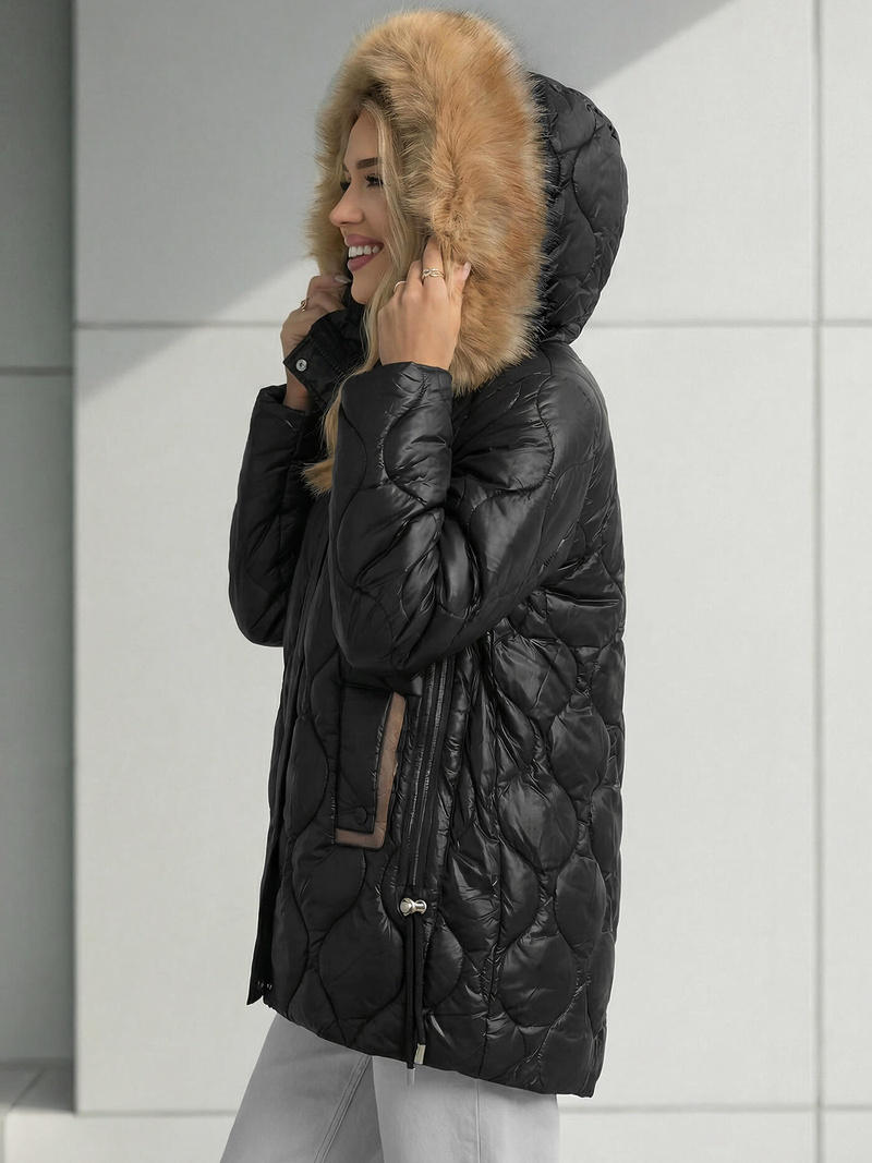 Juoda moteriška striukė OZONEE O/5M3226/392Z