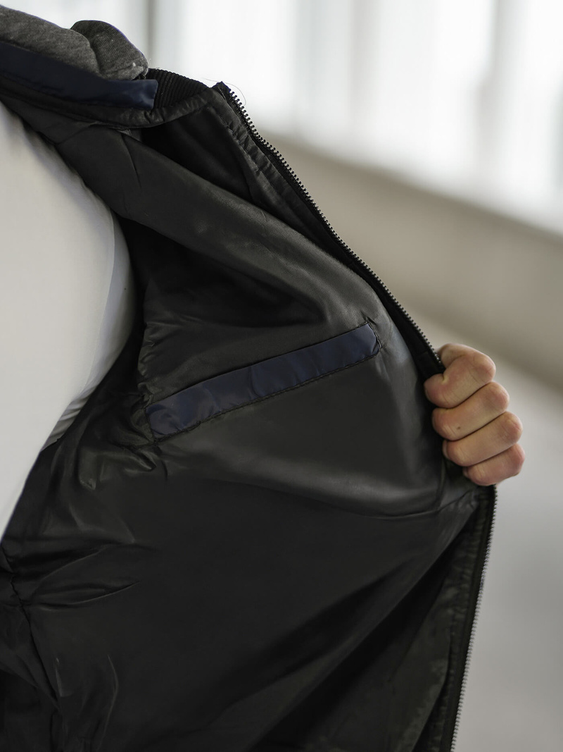 Tamsiai mėlyna vyriška striukė OZONEE JS/8M986/215Z