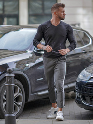  Grafitinės vyriškos chino kelnės OZONEE DJ/5529Z