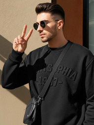 Juodas vyriškas džemperis OZONEE JS/8B1953/3