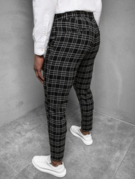 Juodos vyriškos chino kelnės OZONEE DJ/5508