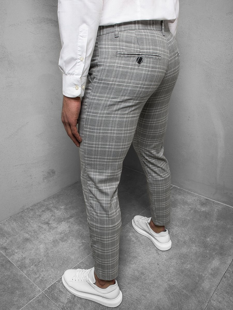 Pilkos vyriškos chino kelnės OZONEE DJ/5508