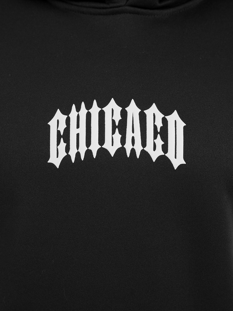 Juoda vyriškas džemperis su gobtuvu OZONEE JS/21B1903/3