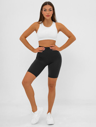 Trumpos moteriškos tamprės juodos OZONEE JS/17K583/3