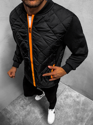 Pereinamojo laikotarpio juoda vyriška striukė CZARNA OZONEE JS/TY17Z