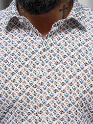 Balti vyriški marškiniai OZONEE O/V102