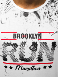 Balti vyriški berankoviai marškinėliai OZONEE JS/KS2075