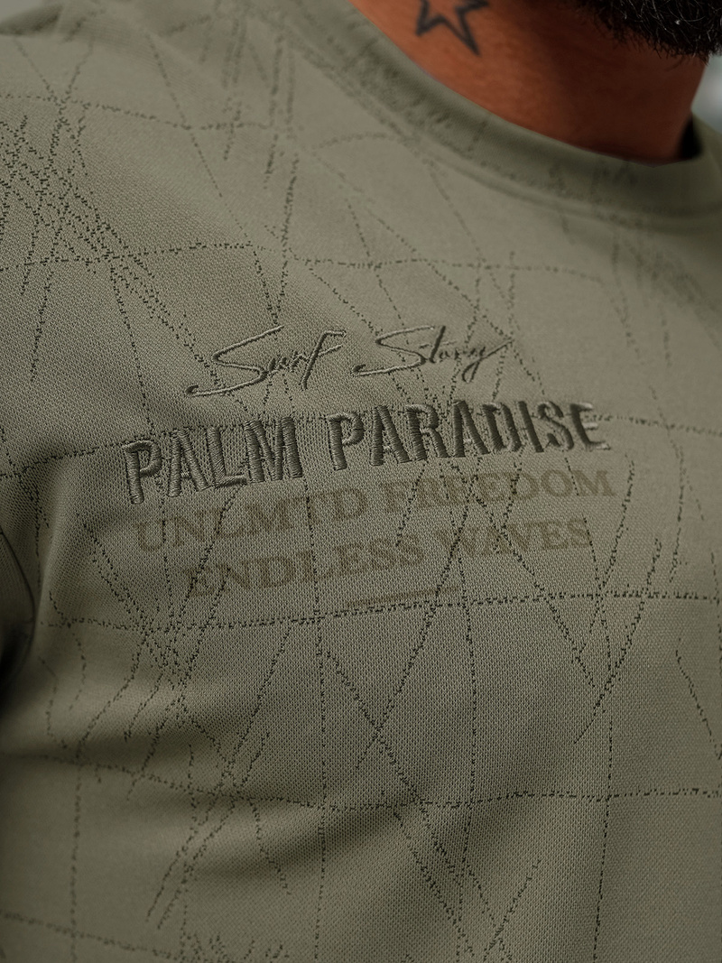 Tamsiai-pilkas vyriški marškinėliai OZONEE O/QQ1530