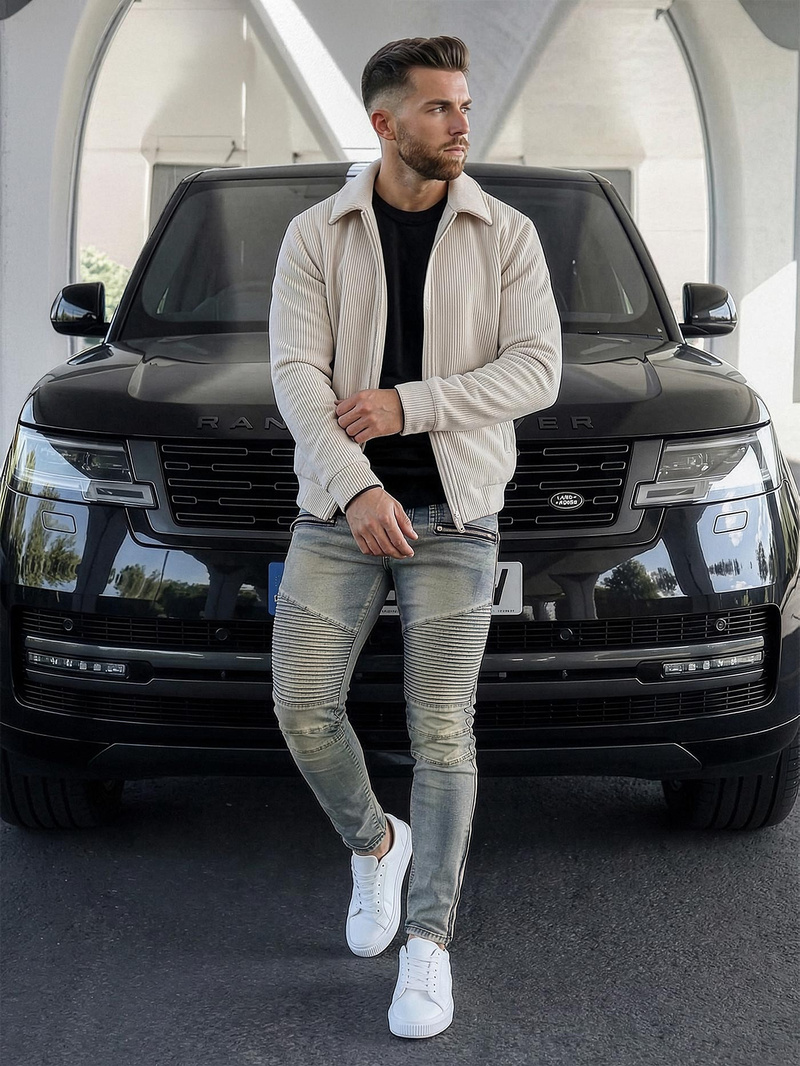 Mėlyni vyriški džinsai OZONEE O/EM8886Z