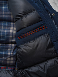 Granatinė vyriška žieminė striukė OZONEE JS/5M718/215