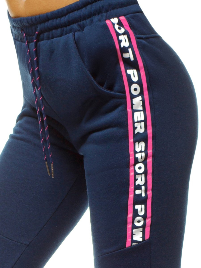 Granatinės moteriškos sportinės kelnės OZONEE JS/KSW5002