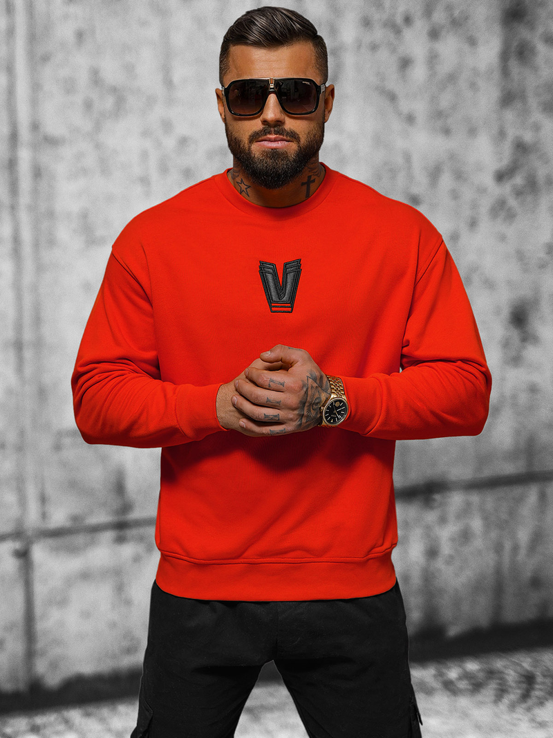 Raudona džemperis OZONEE O/SWE23034