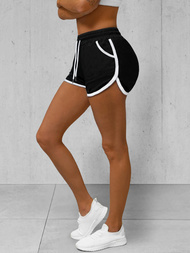 Juoda moteriški sportiniai šortai OZONEE JS/8K208/3