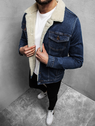 Mėlyna vyriška džinso striukė OZONEE BN/5935Z