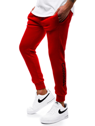 Raudonos vyriškos sportinės kelnės OZONEE G/11129
