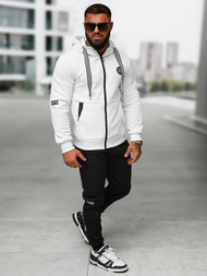 Baltai-juodas vyriškas sportinis kostiumas OZONEE O/LN11887