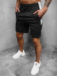 Juodi vyriški sportiniai šortai OZONEE JS/68022