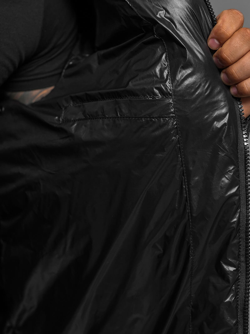 Juodas vyriška žieminė striukė OZONEE O/M3205Z