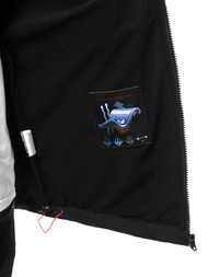 Juodai-Oranžinė vyriška softshelte striukė OZONEE GE/12263