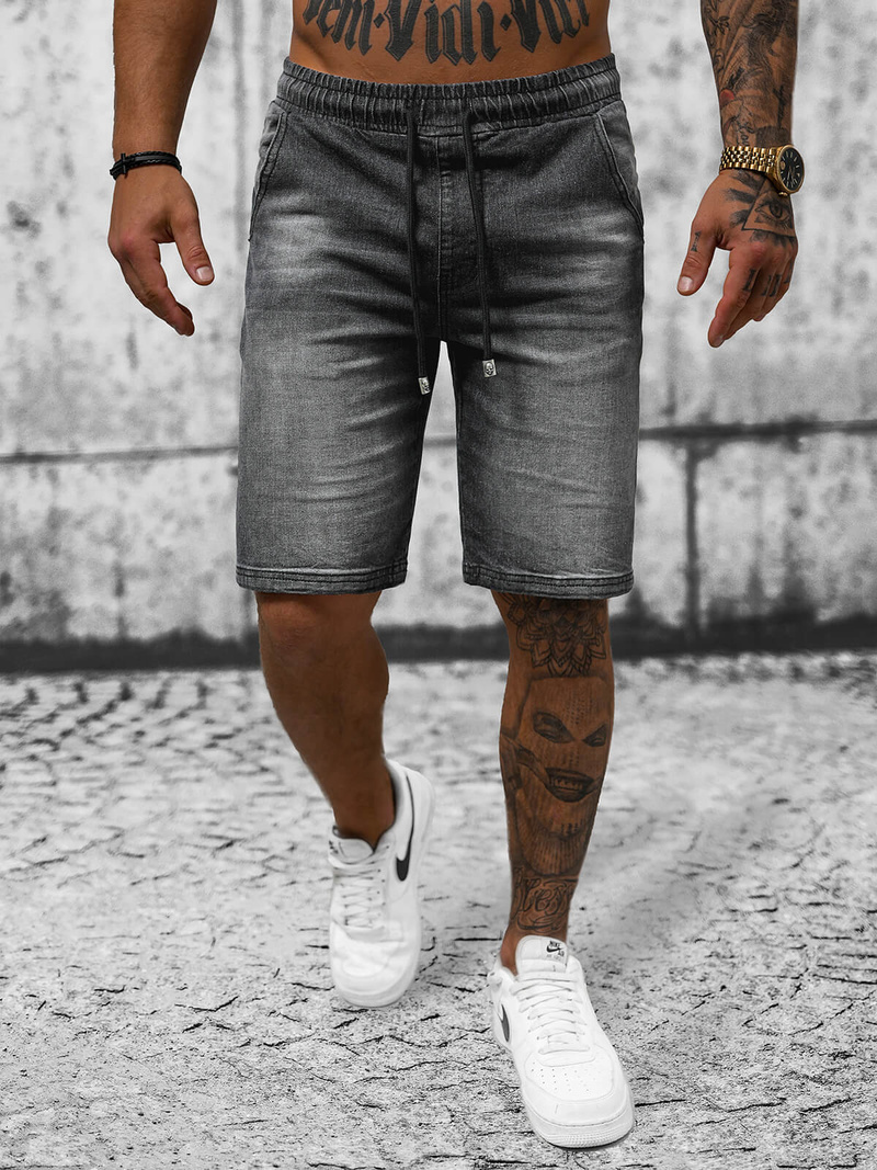 Juodi vyriški šortai OZONEE NB/MP0276N