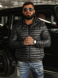 Juodi vyriška striukė OZONEE JS/16M9328/392BZ