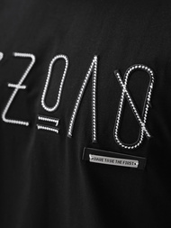 Juodi vyriški marškinėliai OZONEE O/QQ1185