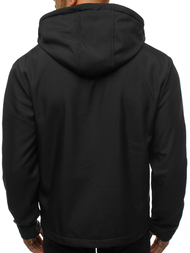 Juoda vyriška softshelte striukė OZONEE JS/KS2194