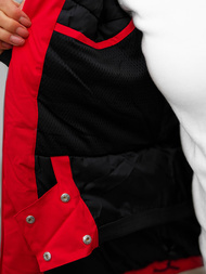 Raudona moteriška žieminė striukė OZONEE JS/HH012/5Z