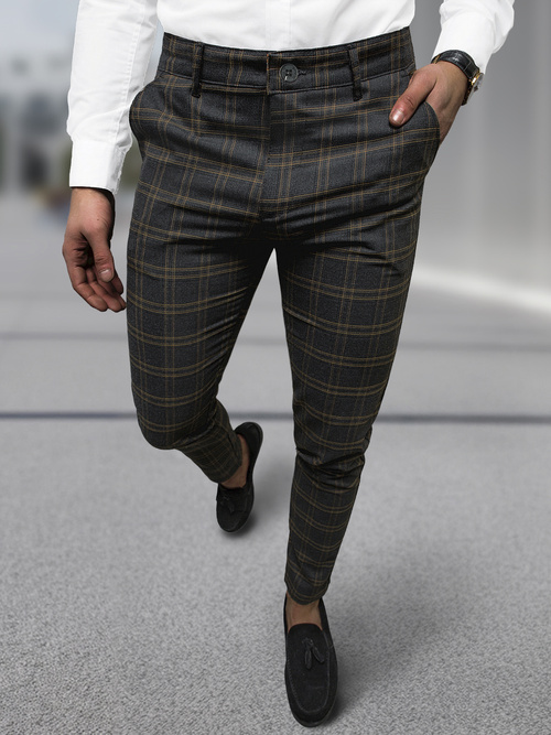 Grafitiniai vyriškos chino kelnės OZONEE DJ/5632