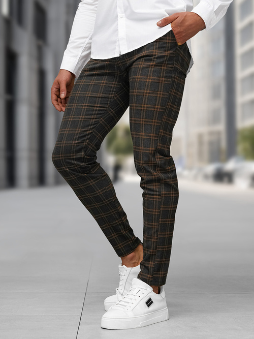 Grafitiniai vyriškos chino kelnės OZONEE DJ/5632Z