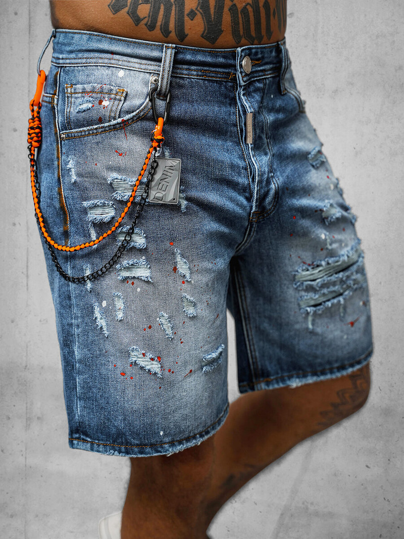 Mėlyni vyriški šortai OZONEE O/VIP/2412