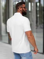 Balta vyriški polo marškinėliai OZONEE NB/MT3124