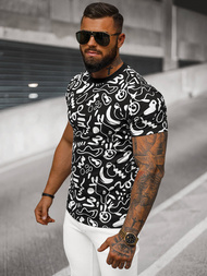 Juodi vyriški marškinėliai OZONEE JS/8T1205/3