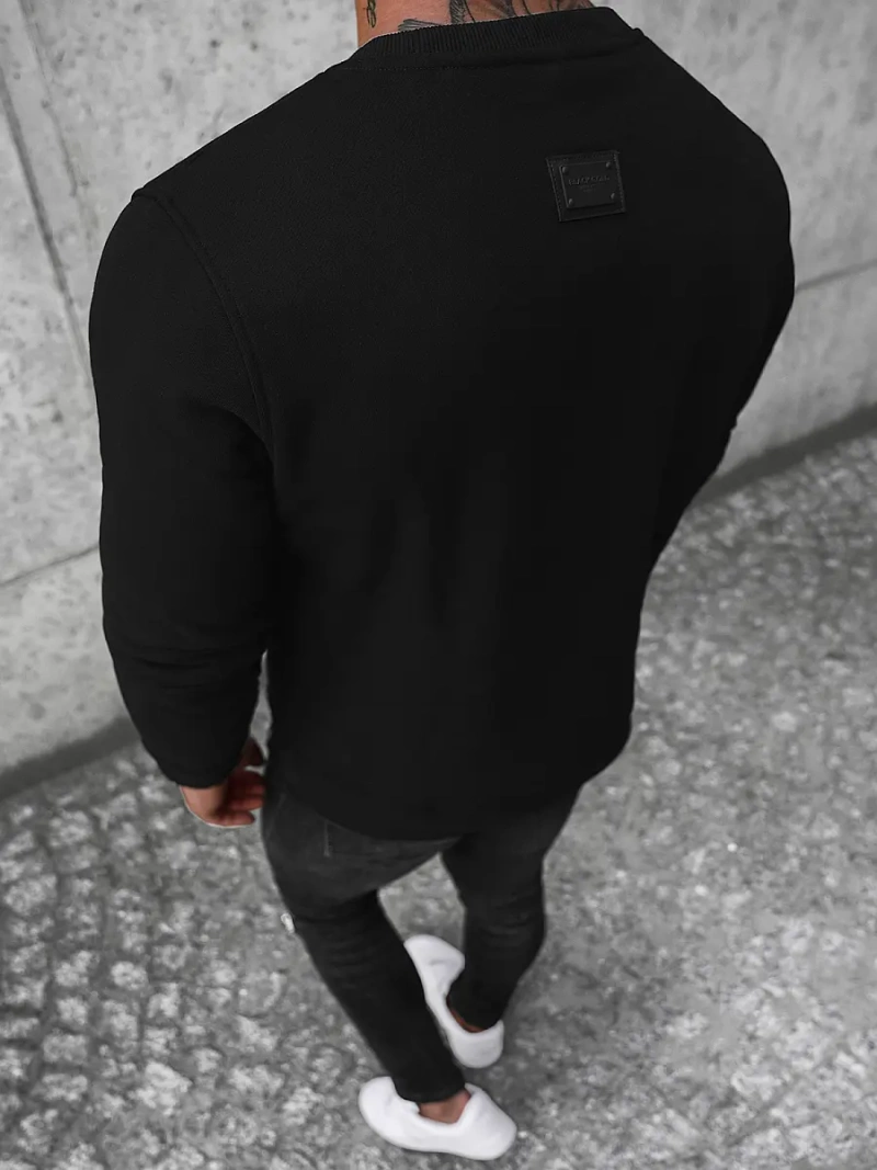 Juodas vyriškas džemperis OZONEE NB/MF2005