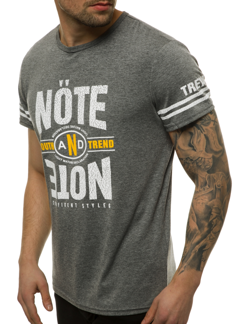 Grafitiniai vyriški marškinėliai OZONEE JS/SS10968