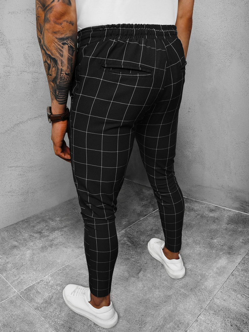 Juoda vyriškos chino kelnės OZONEE DJ/2278/22