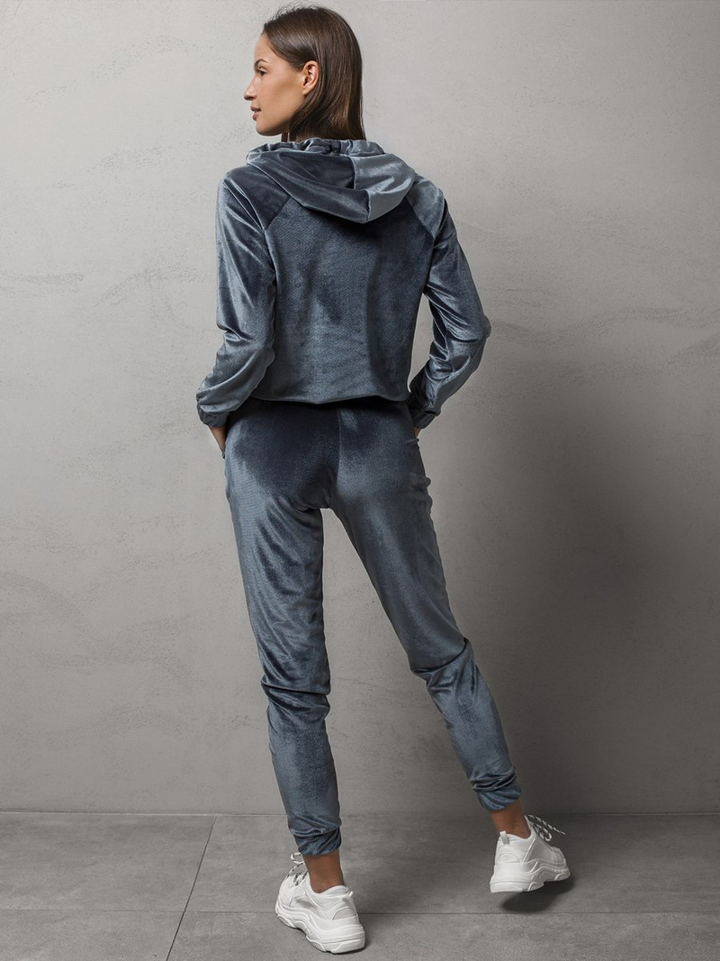 Grafitinis moteriškas sportinis dviejų dalių kostiumas OZONEE O/13120