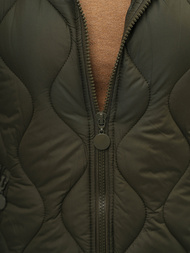 Rusvai žalsva moteriška liemenė OZONEE O/H928/13