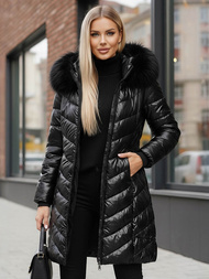 Juoda moteriška striukė OZONEE JS/16M9100/392Z