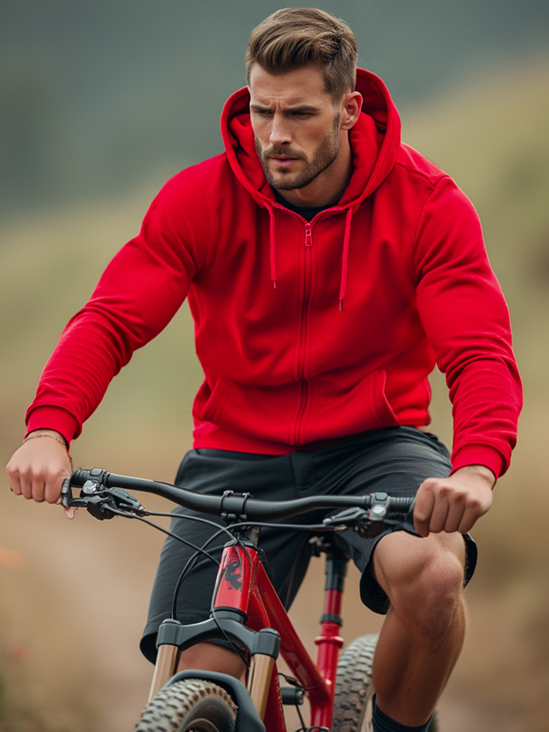 Raudonas vyriškas džemperis OZONEE JS/2008