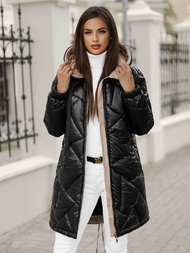 Juoda moteriška striukė OZONEE JS/5M3189/392Z