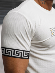 Baltas vyriški marškinėliai OZONEE O/T7571