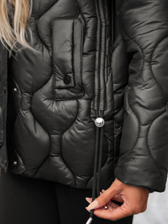 Juodai-ruda moteriška striukė OZONEE JS/5M3226/392A