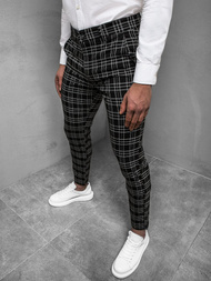 Juodos vyriškos chino kelnės OZONEE DJ/5508