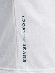 Baltas vyriški polo marškinėliai OZONEE O/QQ922