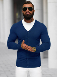 Tamsiai-mėlynas vyriškas megztinis OZONEE NB/MM6006/5Z